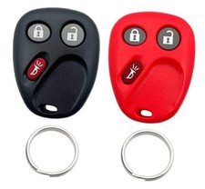 Replacement Key Fob Shell Keyless Entry Remote Car Key Fob Case Black  Red
