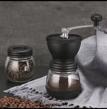 Portable Manual Coffee Grinder Stainless Steel with Best Ceramic Burr Bean Mill