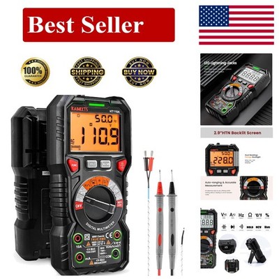 Versatile Digital Multimeter - 1000V TRMS, AC/DC Current & Temperature Testing