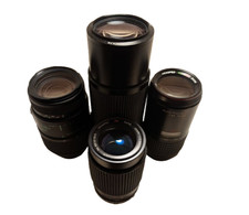 LOT of 4 Vintage Camera Lenses for MINOLTA, Untested, SOLD AS-IS