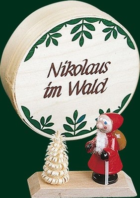 Spandose Spanschachtel Nikolaus Handarbeit Volkskunst Erzgebirge NEU 14310