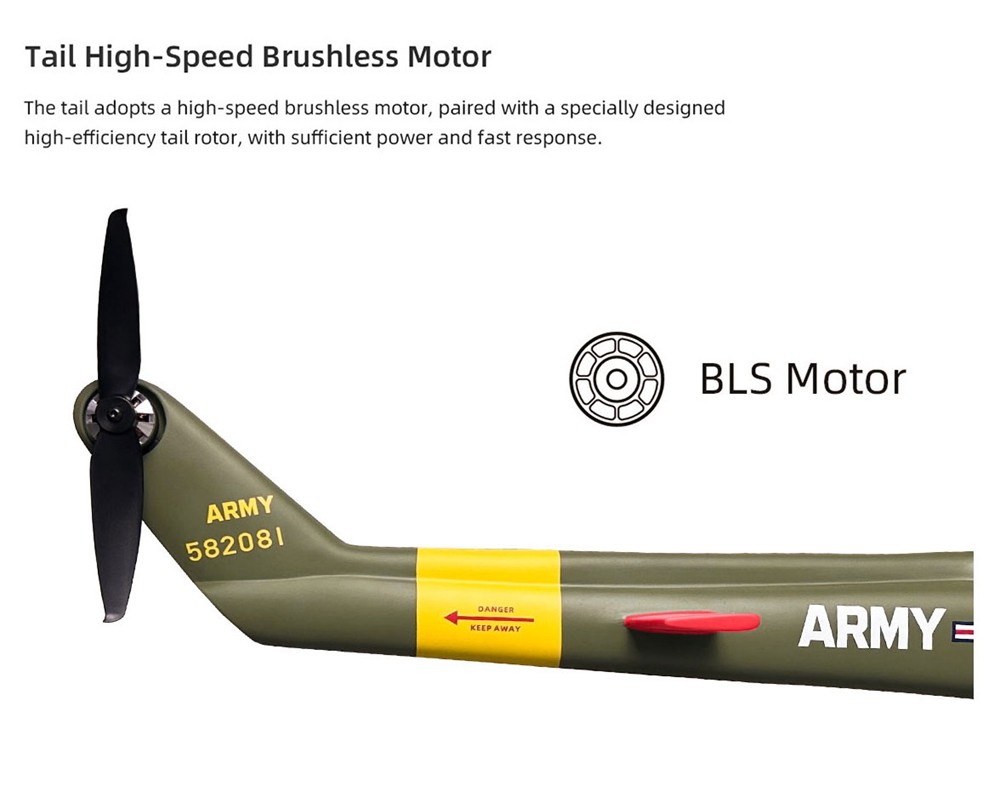 FlyWing UH1 V4 RC Helicopter  M10 GPS ACE Altitude Hold US Plug White RTF New