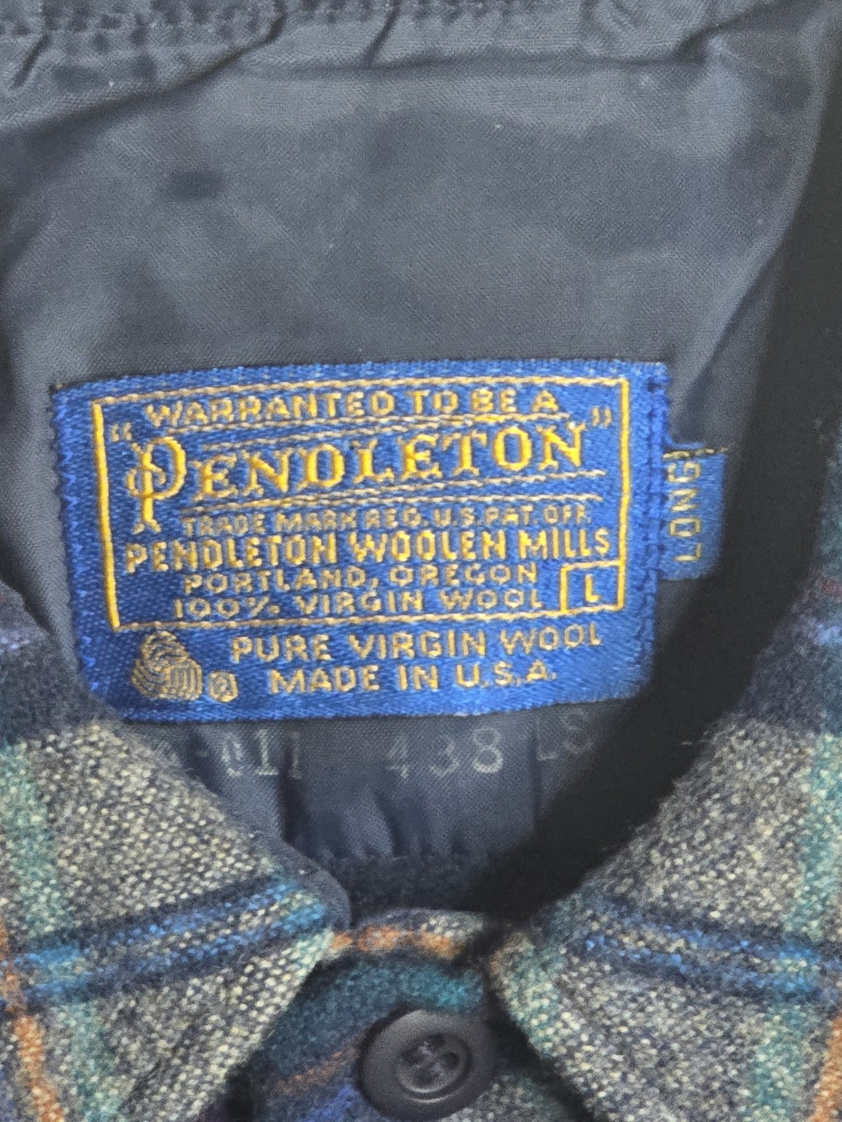 Excellent VTG Condition Pendleton Field Plaid Woo… - image 3
