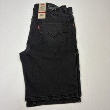 Levis Kids Boys Size 18 Shorts Black Gray Denim Slim Fit New Tags Cotton Blend