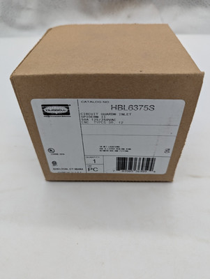 Hubbell Circuit Guard Inlet HBL6375S SPIDER II 50A 125/250 VAC
