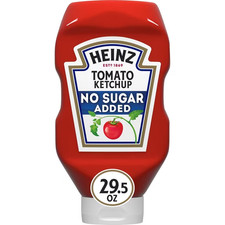 Heinz Tomato Ketchup with No Sugar Added, 29.5 oz Bottle