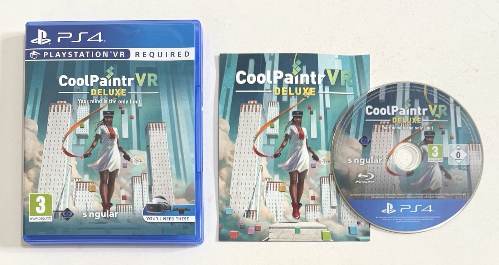 CoolPaint VR Deluxe Sony Playstation 4 PS4 VR Required Complete PAL