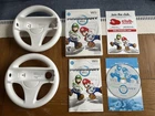 Mario Kart Wii (Nintendo, 2008) w/ 2 Steering Wheels Bundle - Complete, Tested