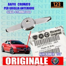BAFFO CROMATO SENZA FREGIO PER  GRIGLIA  ANTERIORE ALFA 159  ORIGINALE  71777751