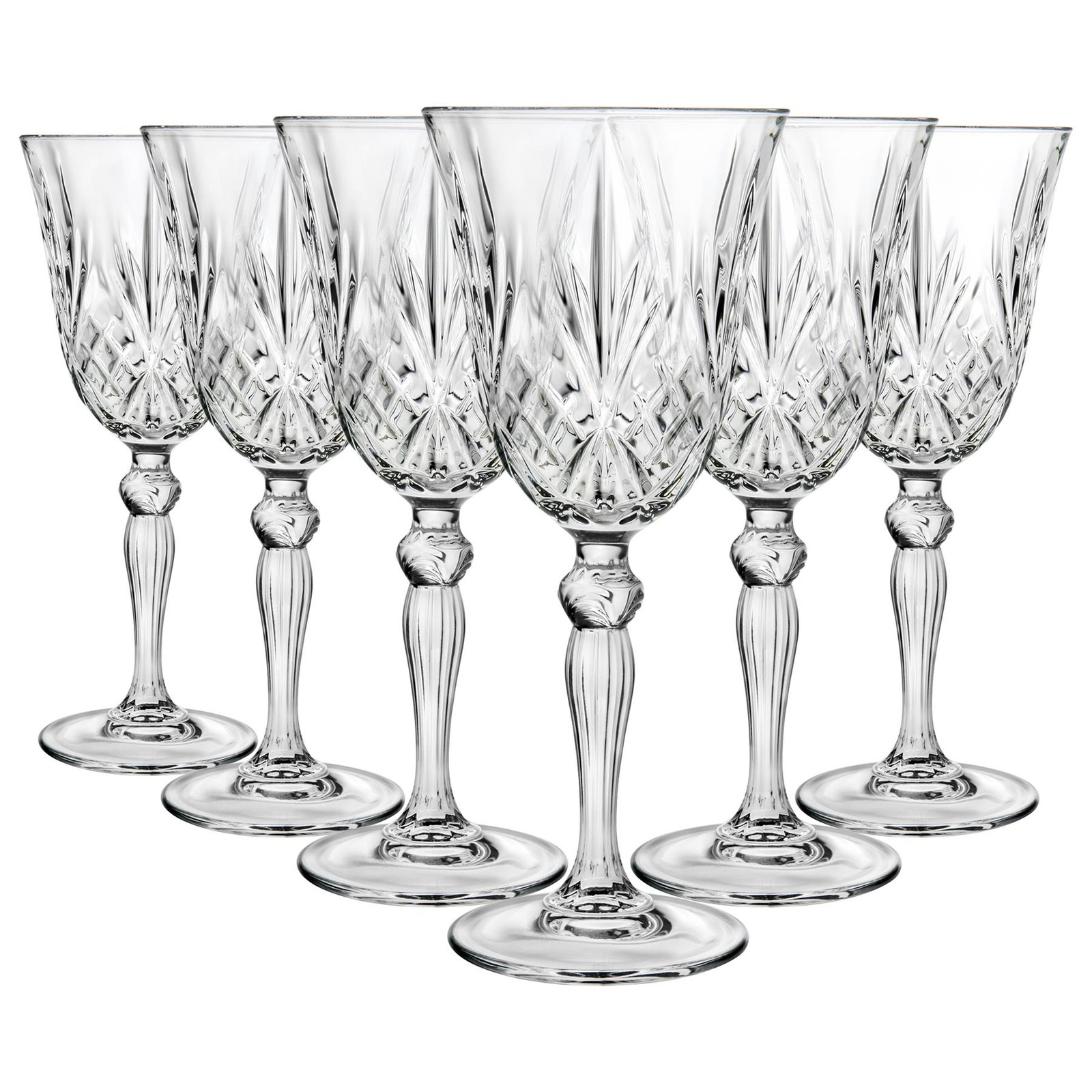 Crystal Melodia Red Wine Glasses - 270ml - Pack of 6