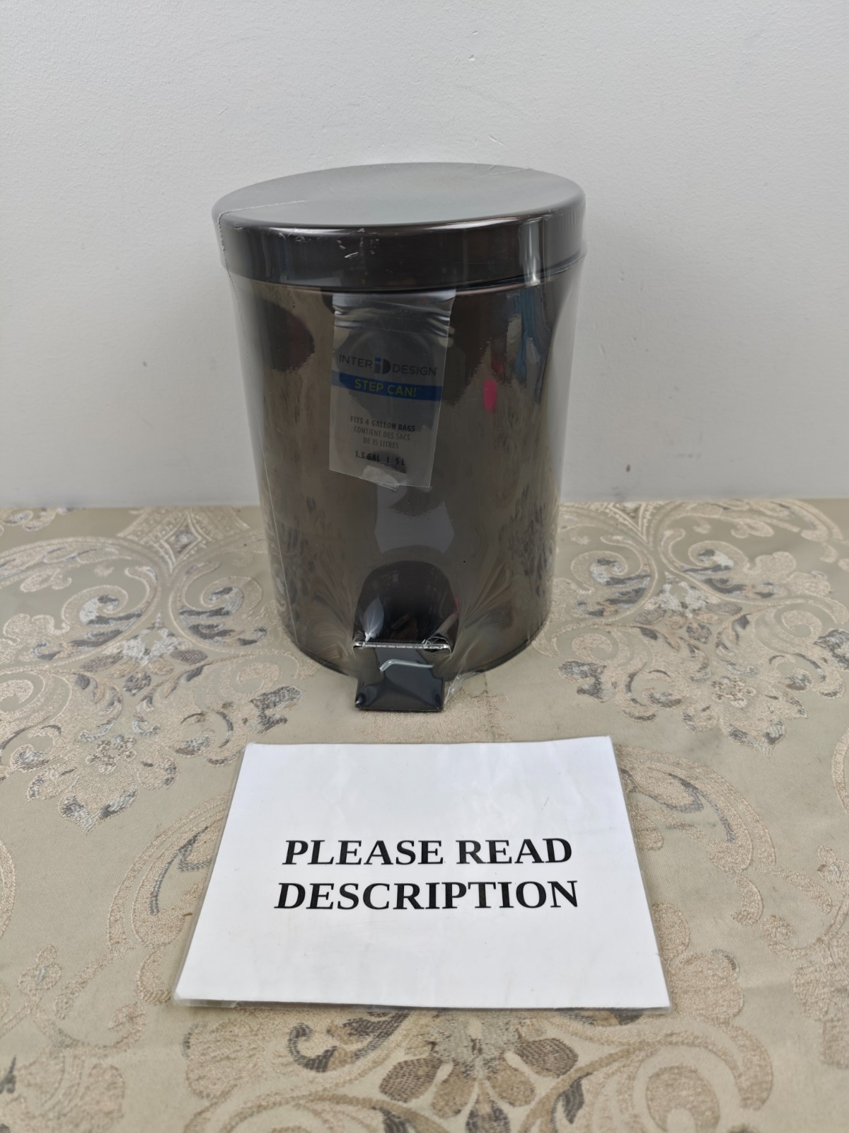 iDesign Rubbish Bin, Bronze, 5 Litre (PLEASE READ)