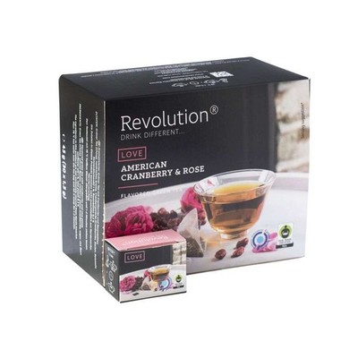 (413,33 EUR / kg) Revolution Tee 30ct - American Cranberry & Rose - Fairtrade