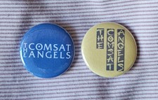 Comsat Angels (post punk / 80s) two 25mm button badges. Free UK postage!