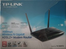 MODEM ROUTER TP-LINK TD-W8970 300MBPS WI-FI WIRELESS N GIGABIT ADSL2+