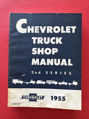1955 CHEVROLET TRUCK SHOP MANUAL  2nd Series RS-54- S & M 1955 Models