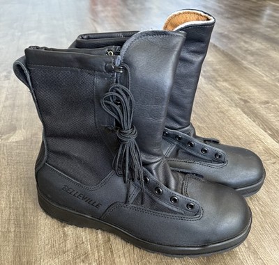 Belleville 770V Black Leather Flight Boots Goretex Cordura Vibram Men s 10.5 R