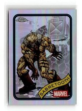 2025 Topps Chrome Marvel Refractor SABRETOOTH #92!