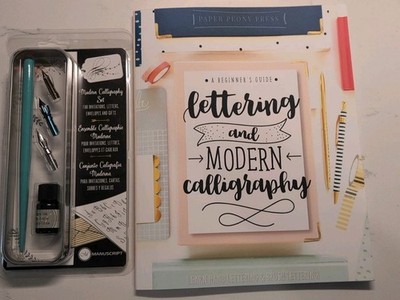 Lettering and Modern Calligraphy : Learn Hand Lettering and Brush Lettering:...