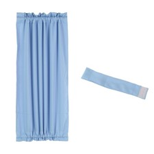 Blackout Door Curtain, 25"W x 40"L French Window Door Curtain 1 Panel, Sky Blue