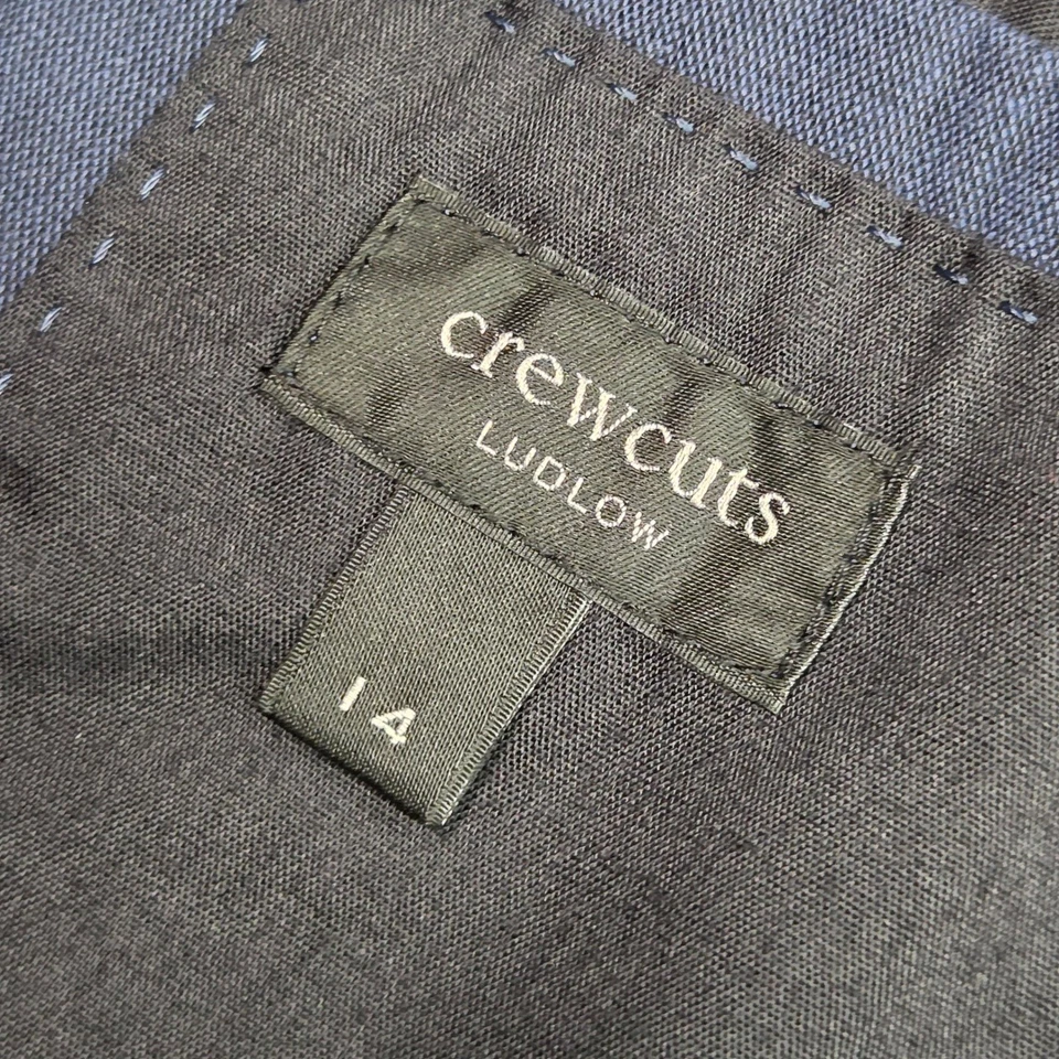 Chaqueta Blazer Traje Ludlow J Crewcuts Niños Talla 14 Azul Marino Elastizado Boda Foto 4 de 4