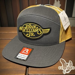 Play Some Hank Williams Country Western Mesh Flat Bill Snapback Hat Cap 70s Retr Accessories | Play Some Hank Williams Country Western Mesh  main image 3