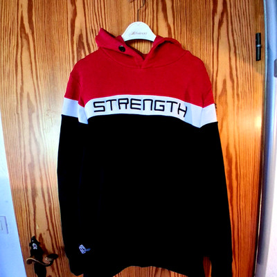 Herren Sweatshirt S blau -rot Much More
