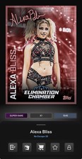 DIGITAL TOPPS WWE SLAM Alexa Bliss NO ESCAPE 26 SUPER RARE PINK Read