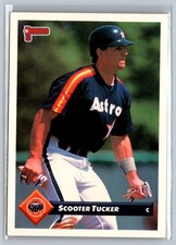 1993 Donruss #60 Scooter Tucker MLB Base Houston Astros  
