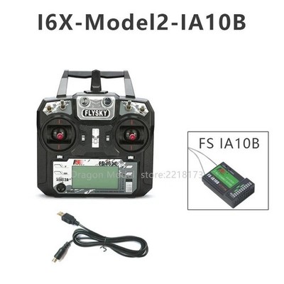 Flysky FS-i6X 2.4GHz 10CH AFHDS 2A RC Sender mit FS-iA6B Empfänger für RC