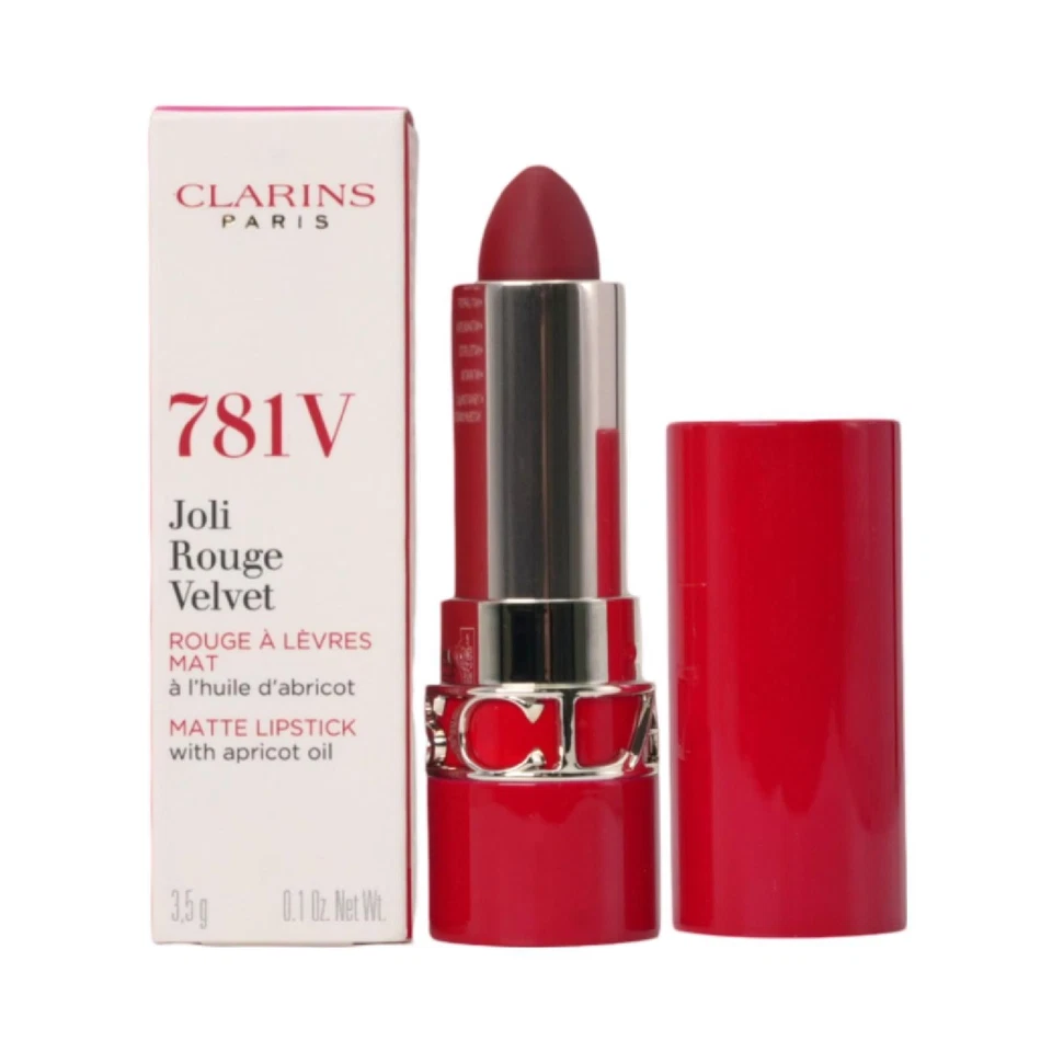 Clarins Joli Rouge Velvet Lipstick, 781V Red Grape - Image 2 of 2