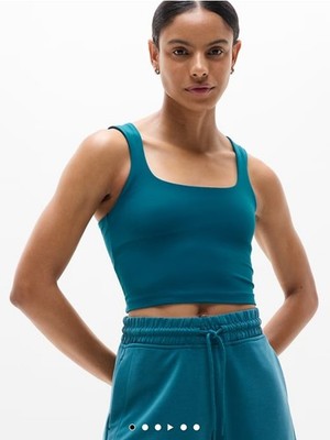 Veste De Survêtement Athleta Femme XS Bleu-orange, Crop Running, état Impeccable
