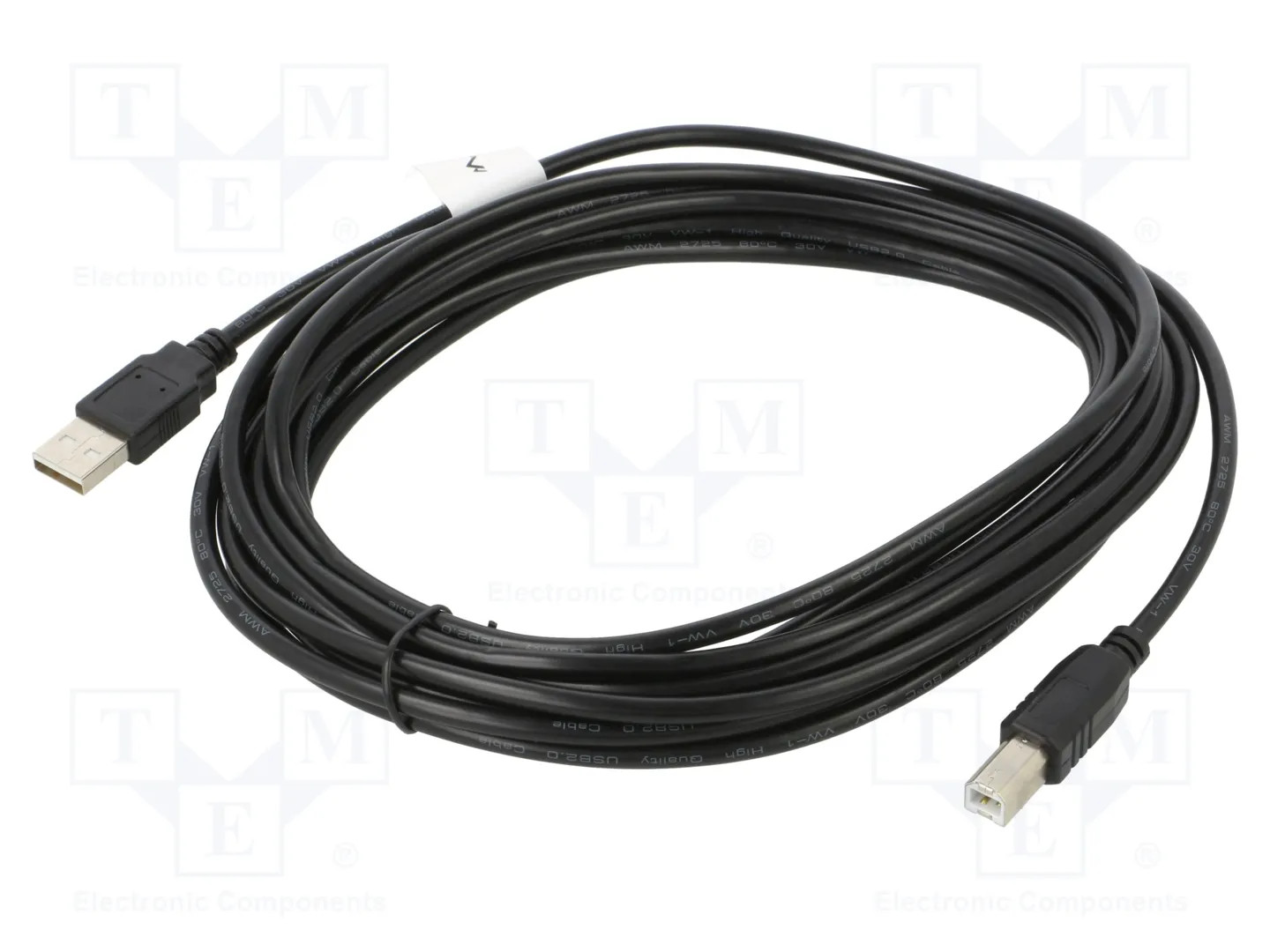 Cable adaptador USB 2.0 HighSpeed 5m CA-USBA-10CC-0050-BK - Imagen 2