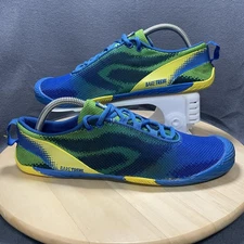 Bare Trek Shoes M11 EU45 W12 Blue Yellow Minimalist Barefoot Running Lightweight