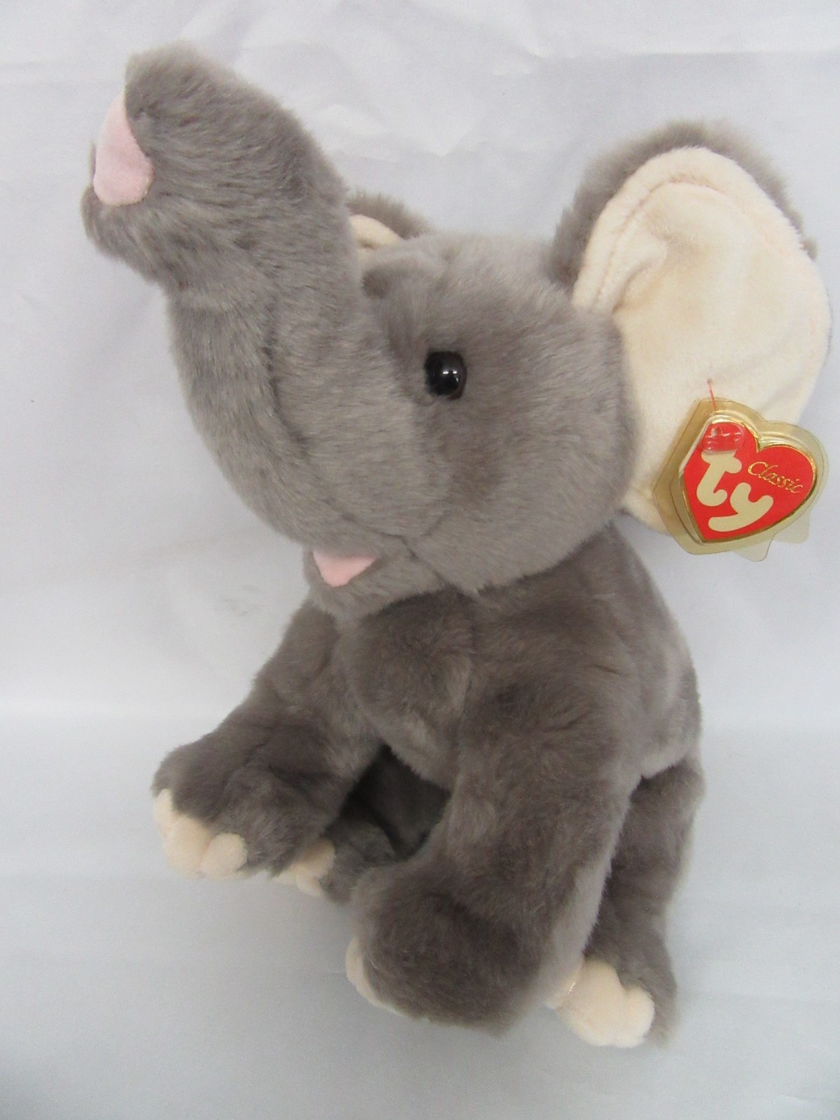 TY BEANIE BUDDY - QUAKE - GREY ELEPHANT - RETIRED WITH TAGS - MINT CONDITION