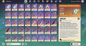 Genshin Impact AR 59 America Server - Furina - Kinich - Raiden - Escoffier