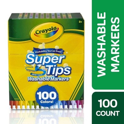  Super Tips Washable Markers, 100 Ct, School Supplies, Classroom Must Haves,