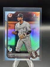 2022 Bowman Draft 1st Edition #BD-183 Jordan Sprinkle Sky Blue
