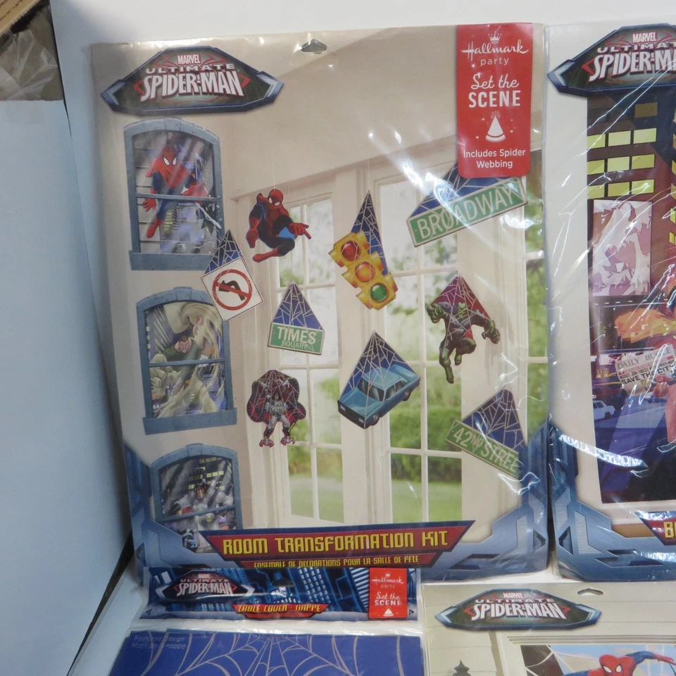 Spider Man Marvel ULTIMATE Hallmark Supply Bundle ENORME Conjunto de Fiesta NUEVO RARO 2013 Foto 2 de 4