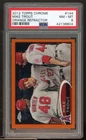 Mike Trout Card 2012 Topps Chrome Orange Refractor #144 PSA 8