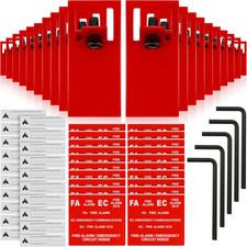 Red Elock-fa Fire Alarm Lockout Kit 20-pack E-series Fire Safety Lock Kit For P