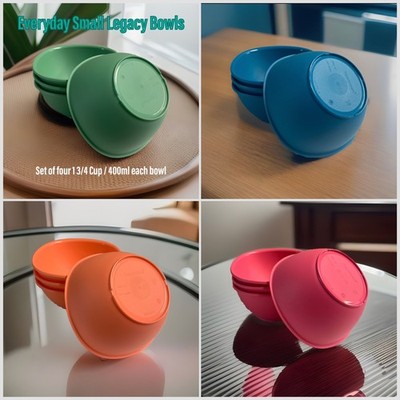 Tupperware Legacy Reheatable Small Bowl Set (400ml)-Bundled Shipping Available