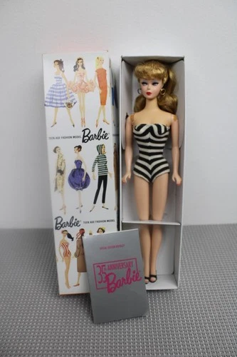 Mattel 35th Anniversary 1959 Reproduction Blonde Barbie Doll 1993