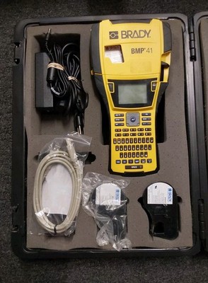 Brady BMP41 Portable Label Printer With Labels Kit Case Bundle AD