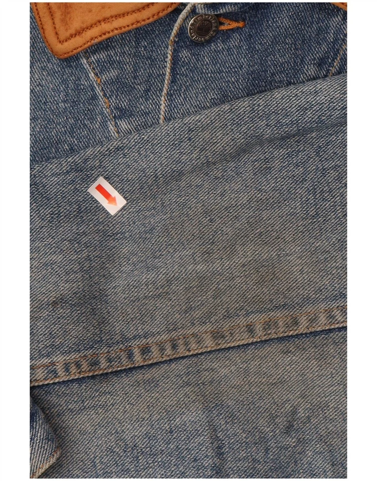 TIMBERLAND Mens Denim Jacket UK 40 Large Blue Cotton CM24 - Image 3 of 4