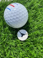 Texas Longhorns  Magnetic Leatherette Golf Ball Texture Marker