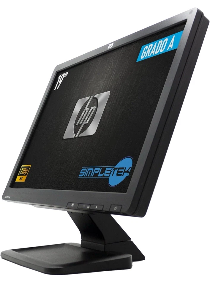 HP 19 Inch Monitor LE1901W 19” LCD With Stand Manuals Etc New Unused Rare - Image 2 of 4