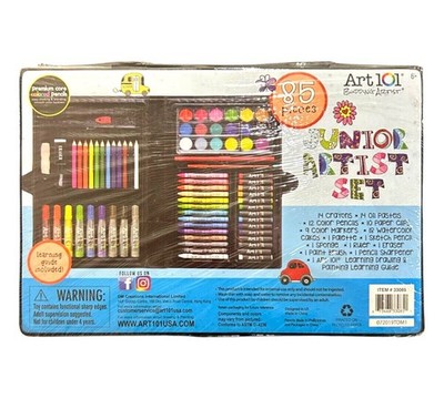 Art 101 Junior Artist Set 85 Pieces in Case with Handle