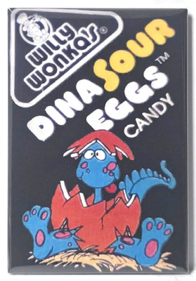 Dinasour Eggs Vintage Candy Box 2''x3'' Fridge Locker MAGNET Dinosaur FREE SHIP