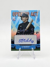 JJ Bleday 2023 Topps Big League RC Opening Act Autographs Blue Foil SP #OAA-JB
