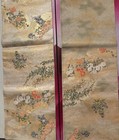 Luxury Japanese Kimono Fabric pure Silk Sash Belt, Flower six-pass pattern, gold — photo 8